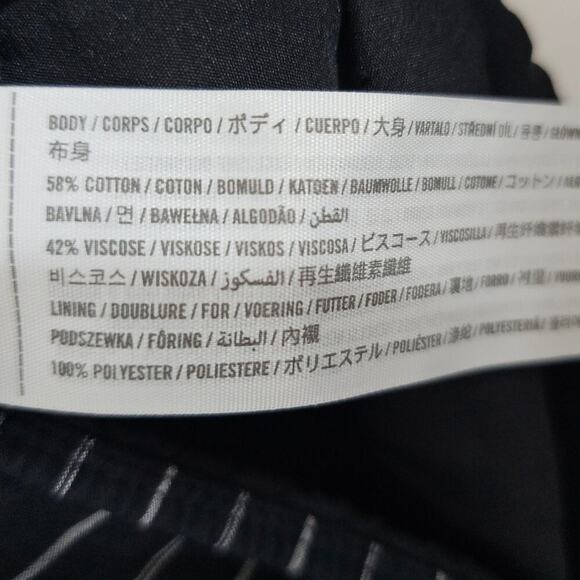 Abercrombie Kids Cropped Black Shirt 13/14 Pinstripes Buttons Summer - Picture 6 of 6